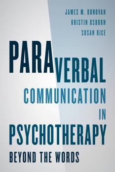 Paperback Paraverbal Communication in Psychotherapy: Beyond the Words Book