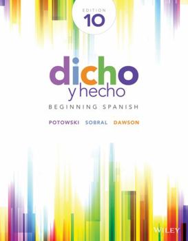 Paperback Dicho Y Hecho: Beginning Spanish [Spanish] Book