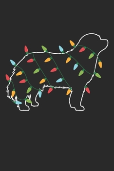 Bernese Mountain Dog with Christmas Lights - Christmas Notebook - Bernese Mountain Dog Diary - Dog Journal - Christmas Gift for Dog Lover: Medium ... Diary, 110 page, Lined, 6x9 (15.2 x 22.9 cm)