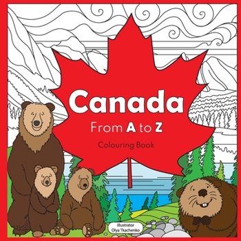 Paperback Canada from A to Z: coloring book
