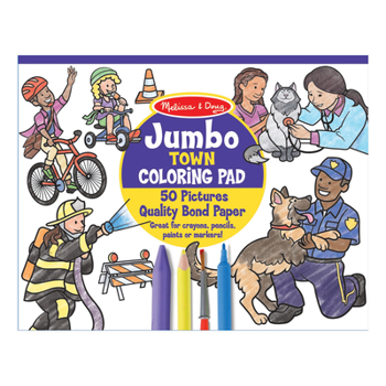 Toy Jumbo Town Coloring Pad Book