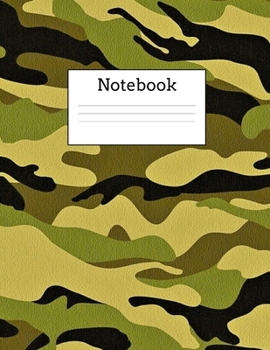 Paperback Green Camo Notebook Book