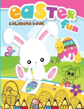 Paperback Easter Fun Coloring Book: Easter Coloring and Cut-out Book for Kids My first Easter book for toddlers activity book for kids Book