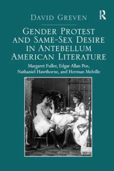 Paperback Gender Protest and Same-Sex Desire in Antebellum American Literature: Margaret Fuller, Edgar Allan Poe, Nathaniel Hawthorne, and Herman Melville Book