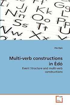 Paperback Multi-verb constructions in Èdó Book