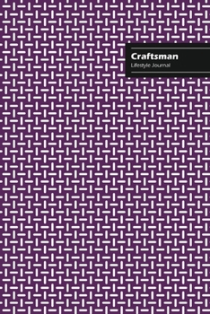Paperback Craftsman Lifestyle Journal, Creative Write-in Notebook, Dotted Lines, Wide Ruled, Medium Size (A5), 6 x 9 (Purple) Book
