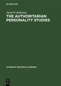 Hardcover The authoritarian personality studies [German] Book