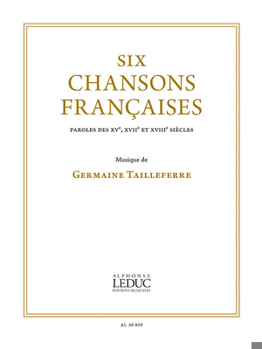 Paperback Six Chansons Francaises: Voice and Piano Book