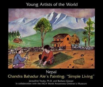 Nepal: Chandra Bahadur Ale's Painting : "Simple Living" (Young Artists of the World) - Book  of the Young Artists of the World