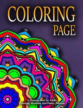 Paperback COLORING PAGE - Vol.7: adult coloring pages Book