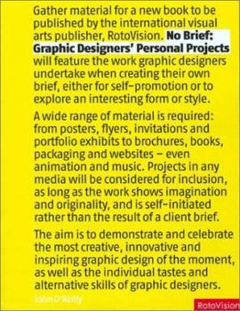 Hardcover No Brief: Graphic Designers' Personal Projects [With CDROM] Book