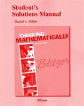 Paperback Student's Solutions Manual for Thinking Mathematically Book