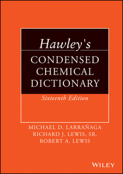 Hardcover Hawley's Condensed Chemical Dictionary Book