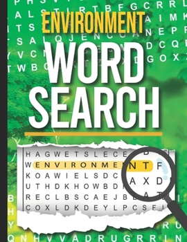 Paperback Environment Word Search: Word Find Puzzle Book [Large Print] Book