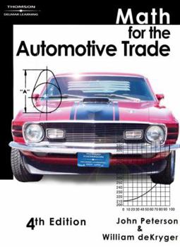 Paperback Math for the Automotive Trade Book