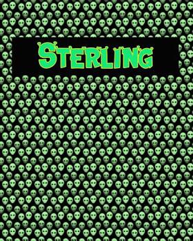 Paperback 120 Page Handwriting Practice Book with Green Alien Cover Sterling: Primary Grades Handwriting Book