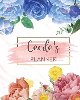 Paperback Cecile's Planner: Monthly Planner 3 Years January - December 2020-2022 - Monthly View - Calendar Views Floral Cover - Sunday start Book