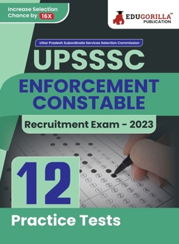 Paperback UPSSSC Enforcement Constable Exam Book 2023 (English Edition) - 12 Practice Tests (1800 Solved Questions) with Free Access to Online Tests Book