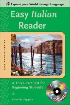 Paperback Easy Italian Reader W/CD-ROM: A Three-Part Text for Beginning Students [With CDROM] Book