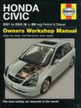 Hardcover Honda Civic Petrol (Jan 01 - 06) X to 56. Book