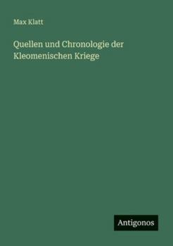 Paperback Quellen und Chronologie der Kleomenischen Kriege [German] Book