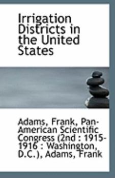 Paperback Irrigation Districts in the United States Book