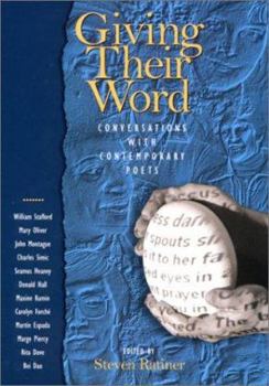 Hardcover Giving Their Word: Conversations with Contemporary Poets Book
