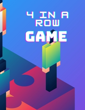 Paperback 4 In A Row Game Note Pad: 4 In A Row Puzzle Games For Kids Age 4 - 8 Book