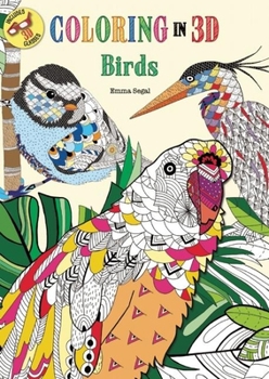 Paperback Coloring in 3D Birds Book