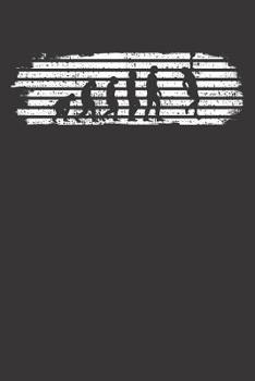 Paperback Notebook: Dot Grid Dotted 6x9 120 Pages Climbing Bouldering Funny Evolution Book