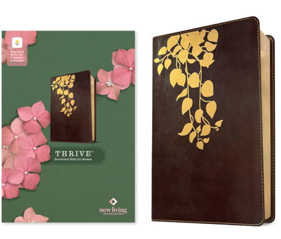 Imitation Leather NLT Thrive Devotional Bible for Women, Filament Enabled (Leatherlike, Cascade Deep Brown) Book