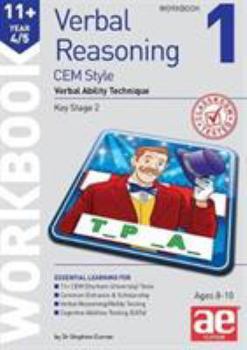 Paperback 11+ Verbal Reasoning Year 4/5 CEM Style Workbook 1: Verbal Ability Technique Book
