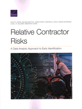 Paperback Relative Contractor Risks: A Data-Analytic Approach to Early Identification Book