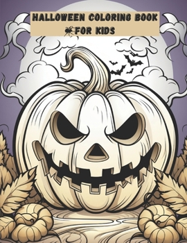 Paperback Halloween coloring book for kids Book