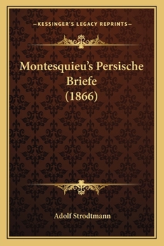 Paperback Montesquieu's Persische Briefe (1866) [German] Book