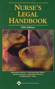 Paperback Nurse's Legal Handbook Book
