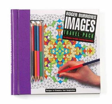 Spiral-bound Roger Burrows' Images Travel Pack: The Ultimate Portable Coloring Experience [With Four Color Pencils] Book