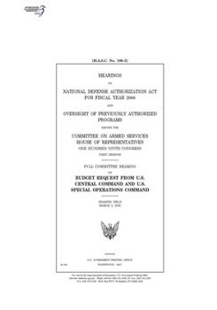 Paperback Hearings on National Defense Authorization Act for fiscal year 2006 and oversight of previously authorized programs Book