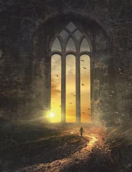 Cornell Notes Notebook 150 Pages 8.5"x11" Cornell Notebook: Cornell Note Taking System Sunset through the Wall Fantasy Cover Design