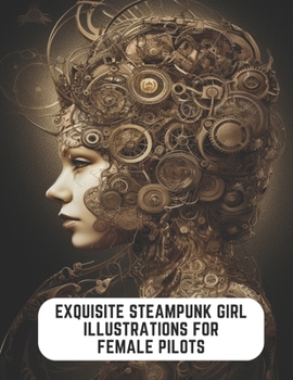 Paperback Exquisite Steampunk Girl Illustrations for Female Pilots: 50 Pages to Color Your Stress Away Book