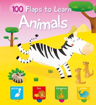 Board book 100 Flaps to Learn - Animals Book