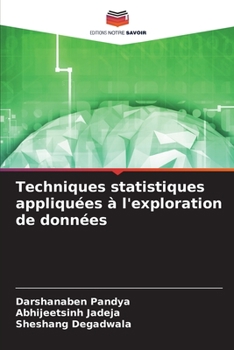 Paperback Techniques statistiques appliquées à l'exploration de données [French] Book