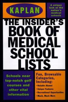 Paperback Kaplan Insider's Book of Medical School Lists Book