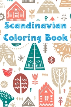 Paperback Scandinavian Coloring Book: Hygge Coloring Book - Danish Folk Art Book