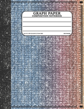 Paperback Graph Paper Composition Notebook: Math and Science Lover Graph Paper Cover Rainbow Glitter (Quad Ruled 4 squares per inch, 100 pages) Birthday Gifts F Book