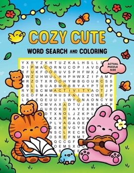 Cozy Cute Word Search and Coloring (Coloring Book & Word Search)