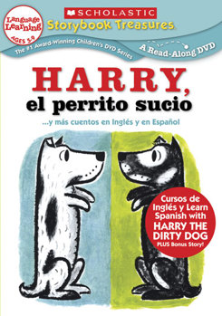 DVD Harry El Perrito Sucio & More Stories In Spanish & English Book