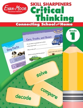 Paperback Skill Sharpeners: Critical Thinking, Grade 1 Workbook Book