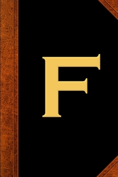 2020 Daily Planner Monogram F Personalized Monogram F Vintage Style 388 Pages: 2020 Planners Calendars Organizers Datebooks Appointment Books Agendas