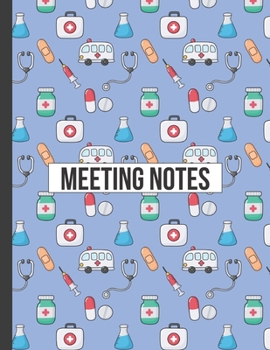 Meeting Notes: Detailed meeting notes journal for recording meeting minutes with detailed sections to keep track of attendees and action items. Cover(42)